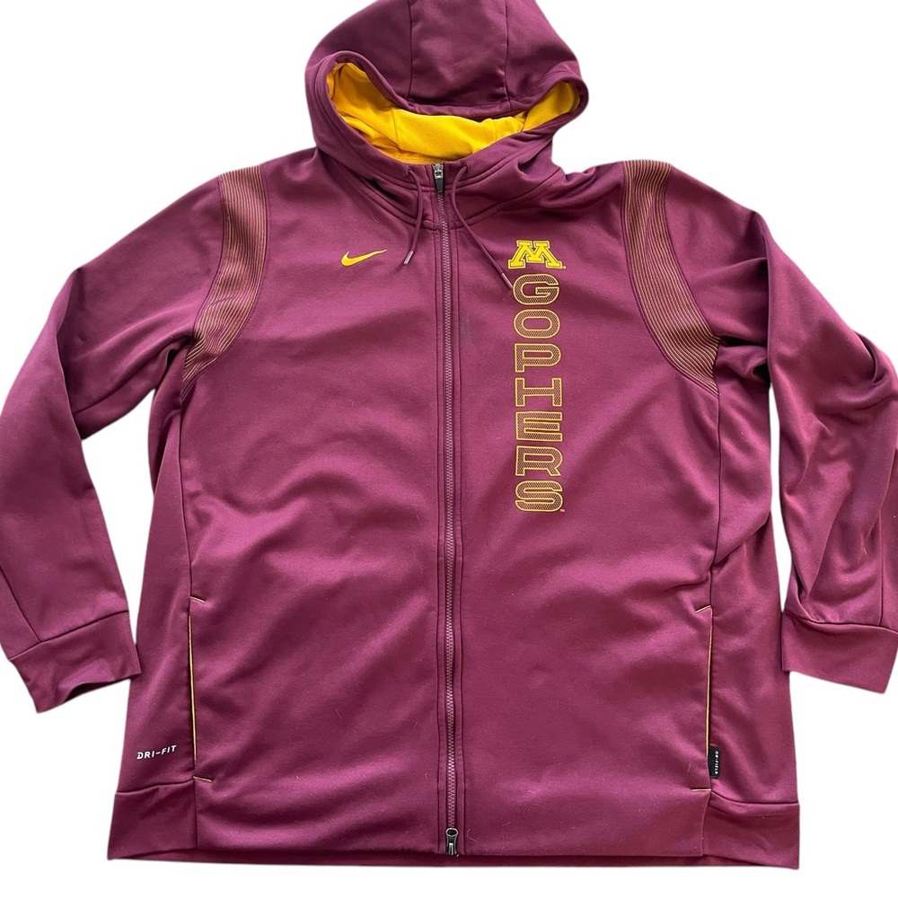 Nike Dri-Fit On-The Field Minnesota Golphers Player Issued Hoodie Size 3XL